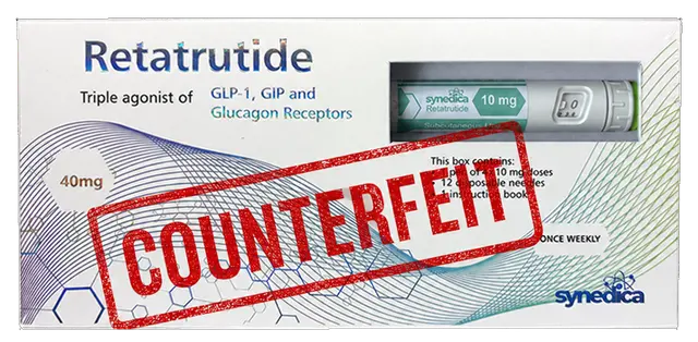 Counterfeit packaging example